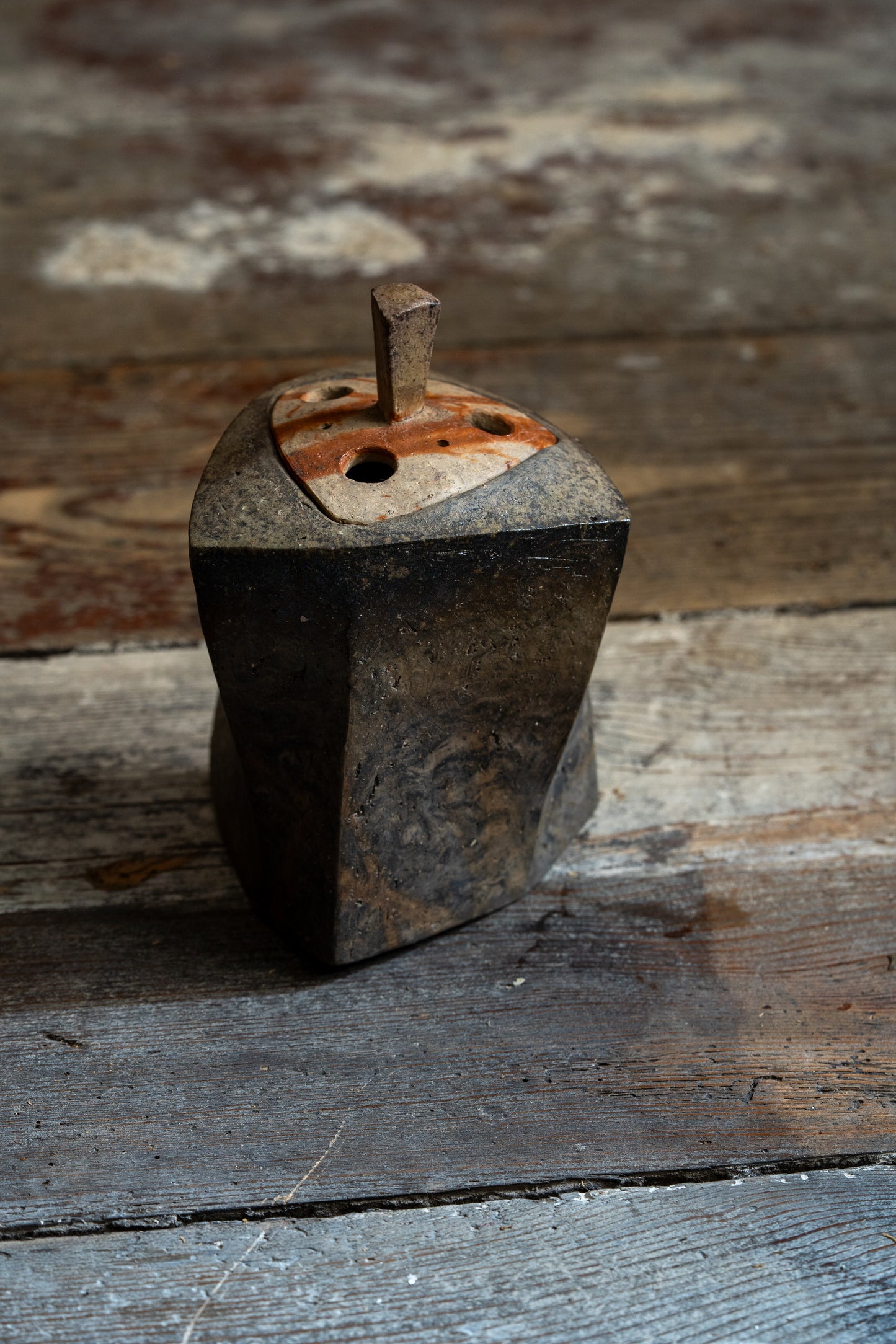 Bizen Incense Burner - "Shizen Nerikomi” | TOH-M003