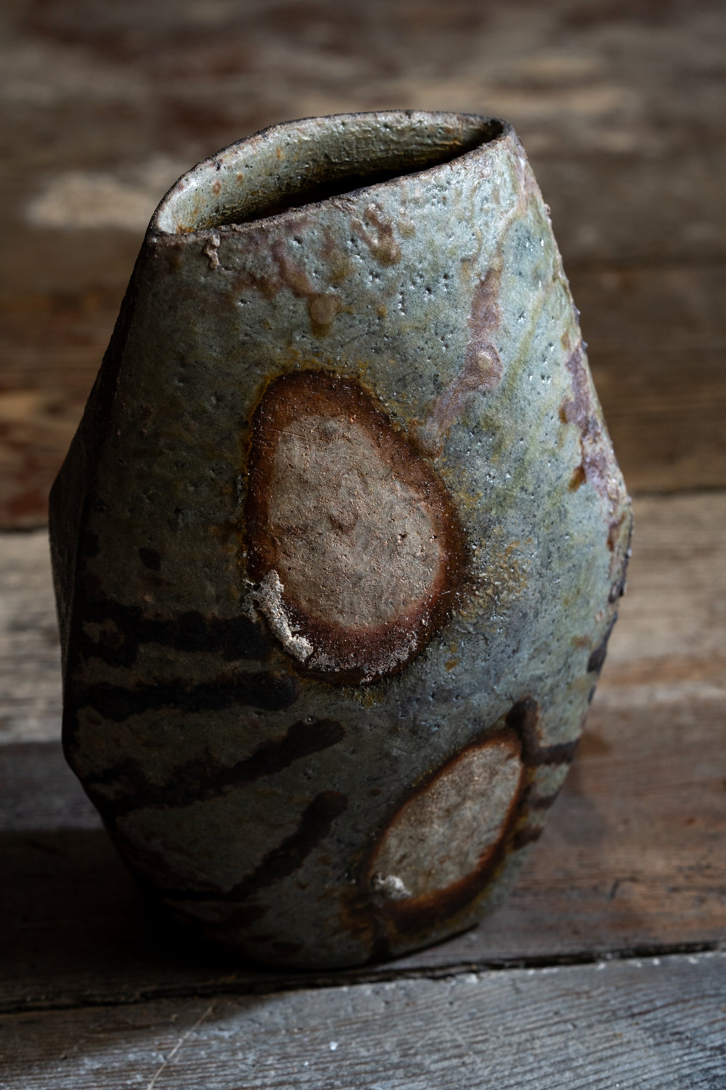 Bizen Flower Vase - "Shizen Nerikomi” | TOH-V006