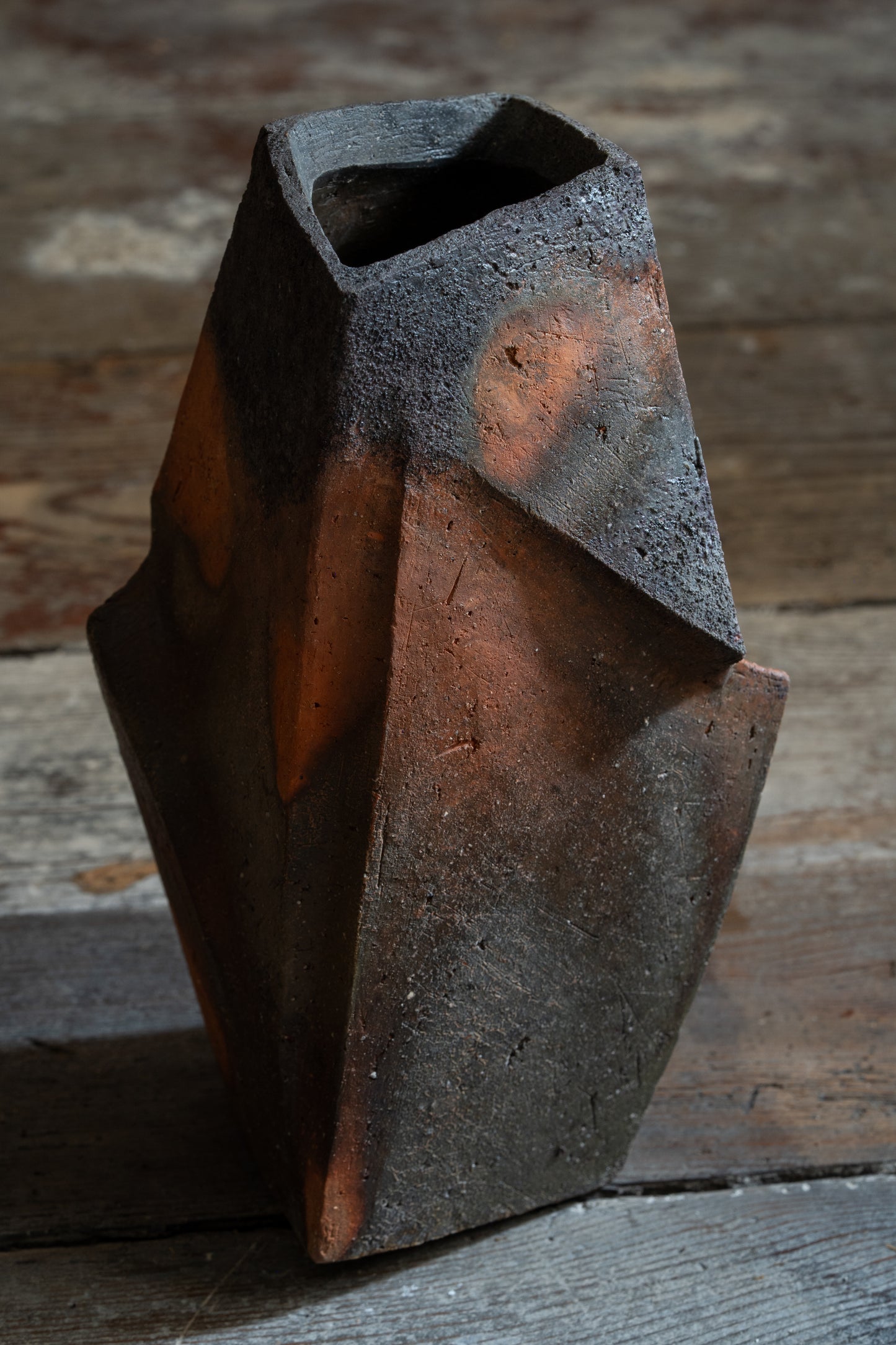 Bizen Flower Vase - "Shizen Nerikomi” | TOH-V004
