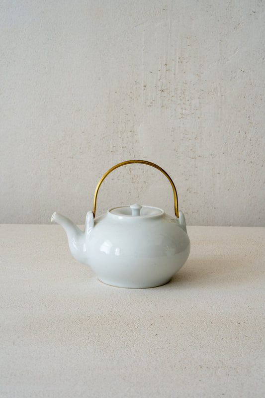 Porcelain Pot Brass Handle (S) | MUY-T001