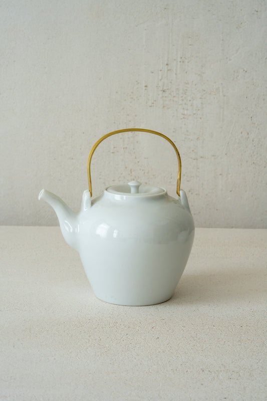 Porcelain Pot Brass Handle (M) | MUY-T002