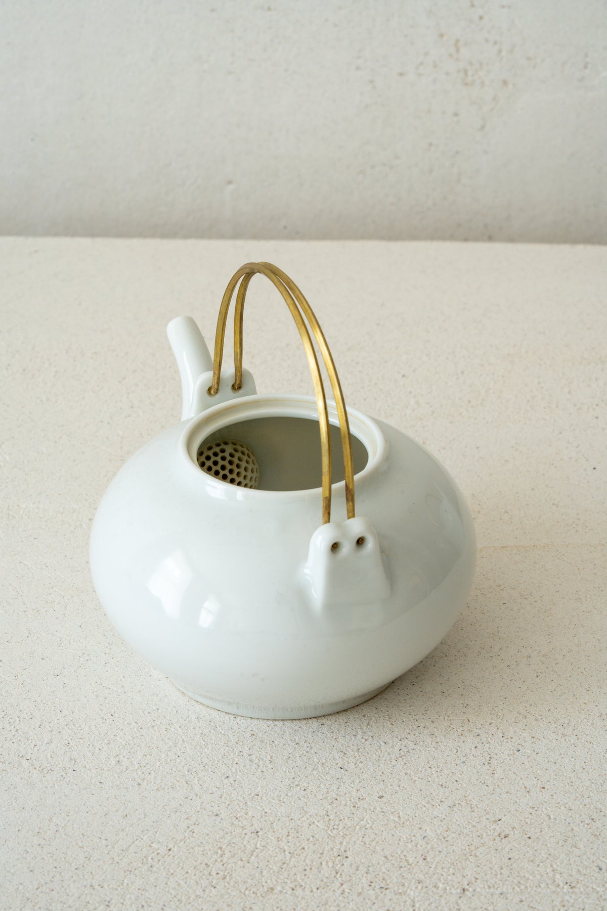 Porcelain Pot Brass Handle (S) | MUY-T001