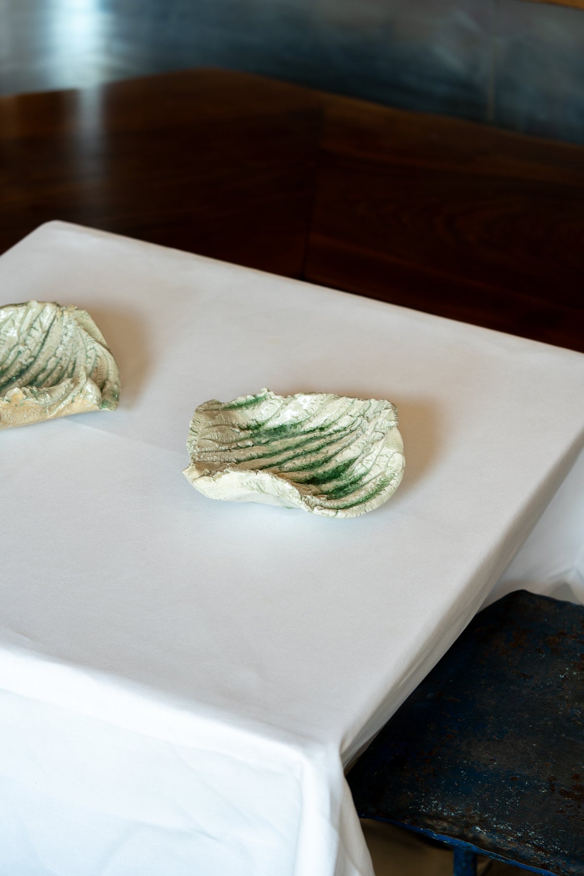Ash Glaze "Shinogi" Plate | SUH-P009