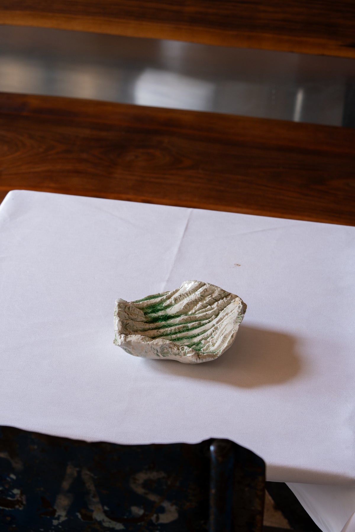 Ash Glaze "Shinogi" Plate | SUH-P009