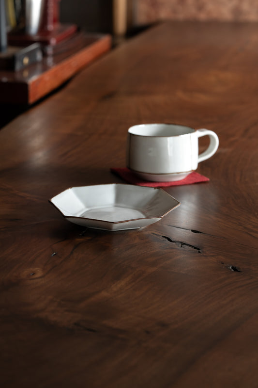 Porcelain Small Plate "Octagon" | WAK-P009
