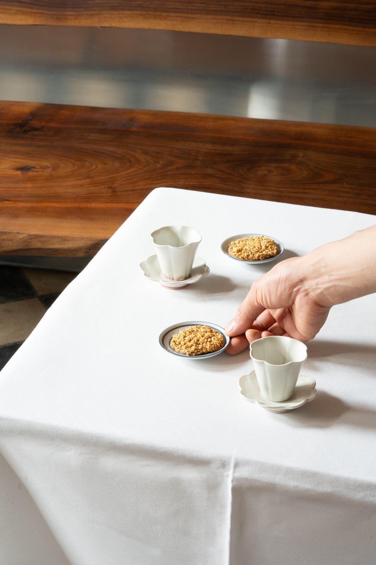 Set of 6 Small Plates "Mamezara" | KAM-P001-A
