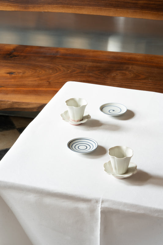 Set of 6 Small Plates "Mamezara" | KAM-P001-B