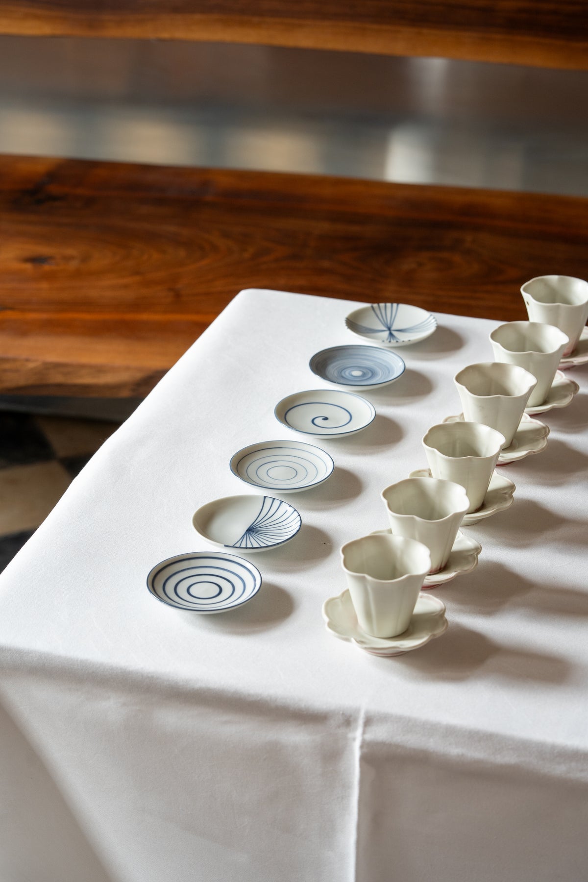 Set of 6 Small Plates "Mamezara" | KAM-P001-B