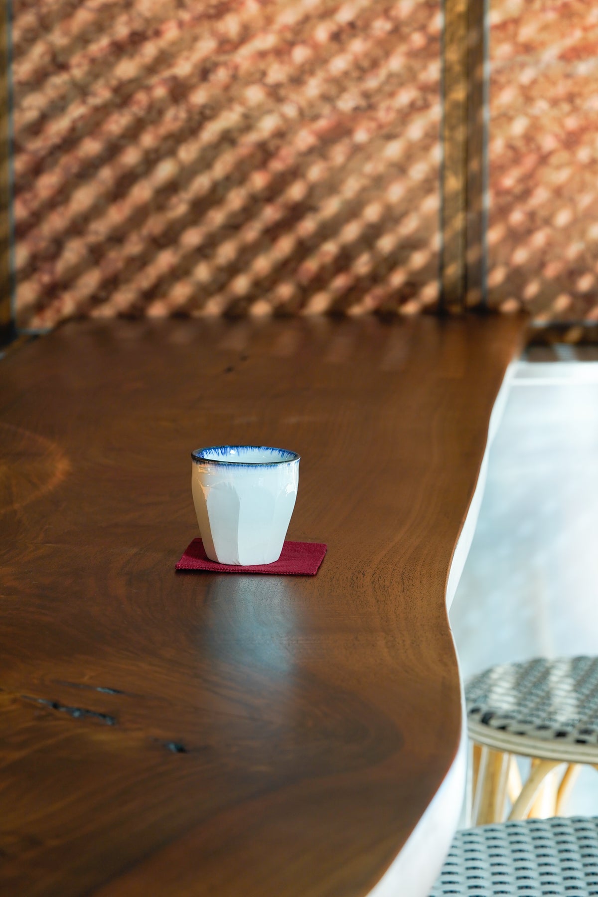 Faceted cup Blue Rim | NAH-C003